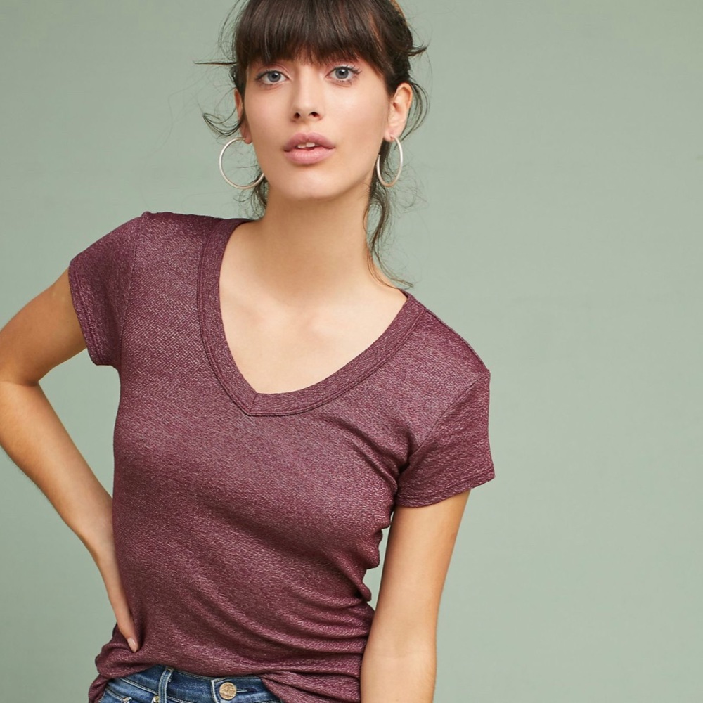Anthro x Michael Stars Shimmer Tee